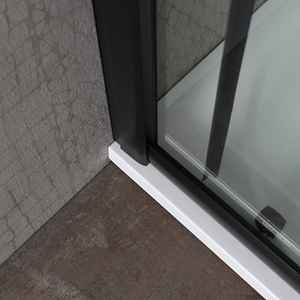 Mampara de Ducha con Perfil Negro Mate y Vidrio Transparente de 90x90 cm, Puertas de Ducha de Techo de Alta Calidad de 190 cm de Altura - Product Image 6