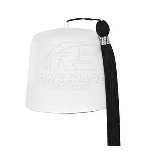 Sombrero Masónico de Alta Calidad, Fieltro de Lana Rojo, Sombrero Masónico Tradicional, Gorra Ceremonial de Francmasonería - Product Image 3