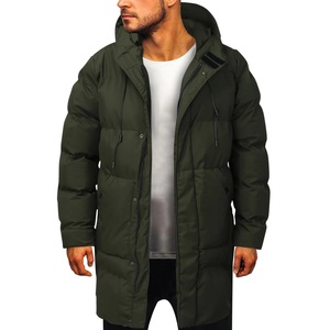 Veste parka coupe-vent à fermeture éclair sur pied pour hommes veste de sport imperméable et légère pour les entraînements d'automne et d'hiver OEM - Product Image 4