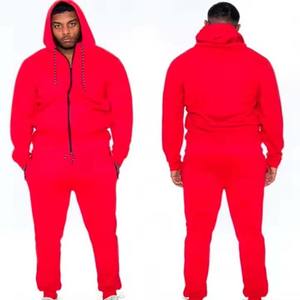 ชุดวอร์มกางเกงและเสื้อฮู้ดสำหรับผู้ชายชุดวิ่งออกกำลังกายผ้าฟลีซผ้าฝ้ายปักลาย2ชิ้น - Product Image 6