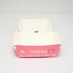 Boîte alimentaire pliable en papier kraft avec poignée, imprimée sur mesure et enduite UV, pour emballage jetable à emporter (sandwichs, sushis, pain) - Product Image 6
