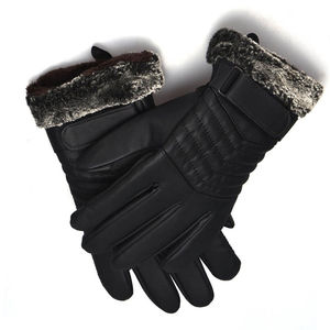Guantes de Cuero de Moda Cómodos de Último Diseño, Guantes de Cuero de Piel de Oveja Ligeros, Resistentes al Viento y Cálidos - Product Image 3
