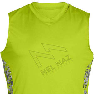 Malla BSCI Poliéster Sin mangas Camiseta de práctica de baloncesto juvenil Ropa deportiva de secado rápido con logotipo impreso Práctica de hombres baratos - Product Image 6