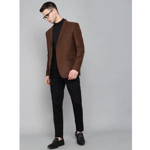 Hot Sale <b>Mens</b> Classic <b>Brown</b> <b>Blazer</b> with Court-Style Design for Business Office and Formal Events Available at Best Price - Product Image 2