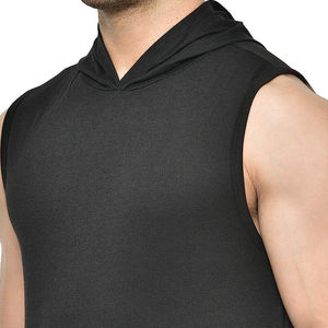 Street Wear Casual Custom Gym Hoodie Sleeveless Pullover Fitness Workout Autumn Winter Unisex Men Hoodies OEM Serviced - Product Image 2