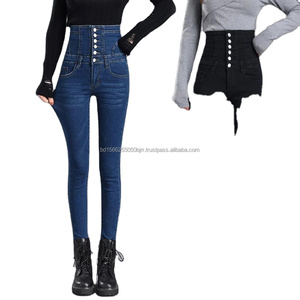 Nouvelle tendance, jeans skinny taille haute pour femmes, élégant, sexy, en denim de coton, taille XL, respirant, séchage rapide, lavable, pantalon cargo coloré - Product Image 3