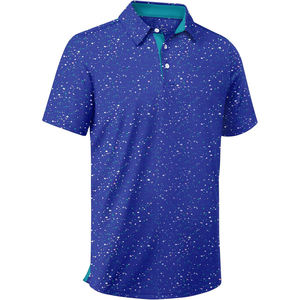 Chemise pour homme à col imprimé, tricotée, écologique, ample, respirante, à manches courtes par GK Leather Industries - Product Image 1