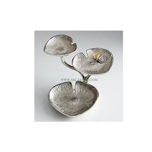 Bols et supports de serveur de nourriture en aluminium à 3 niveaux Bols et supports de cuisine Standard Designer pour mariage et hôtels - Product Image 1