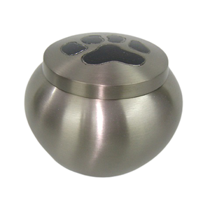 Odyssey Urne pour animaux de compagnie en métal de qualité superfine gravée patte de chat design chat chien mémorial cendres souvenir urne commémorative pour animaux de compagnie - Product Image 2