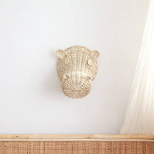 GLORIA หวายสไตล์ฮิปโปโปเตมัสตกแต่งผนังดีไซน์แบบชนบทของตกแต่งผนังแบบแฮนด์เมดสไตล์เวียดนาม - Product Image 3