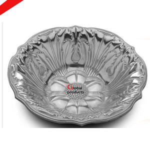 Tazón para servir postre y chocolate con acabado plateado de metal acabado de alta gama para restaurante y bar de hotel - Product Image 3