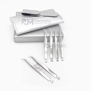 Rabia Miraal Industries Pince à cils durable à prise unie Conception de fond de coeur Pince à épiler à extension de cils de meilleure qualité - Product Image 5