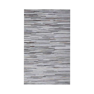 Alfombra de cuero gruesa abstracta moderna, antideslizante a rayas con mechones a mano para el área de oración o la decoración del dormitorio - Product Image 1