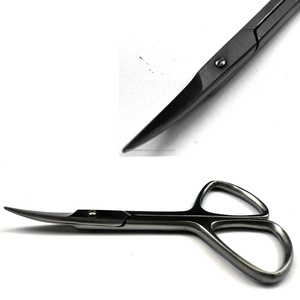 Ciseaux à cuticules incurvés en acier inoxydable, portables, à piles, professionnels, pour manucure, pédicure, beauté, adolescents, nail art - Product Image 2