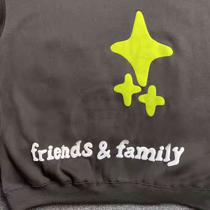 เสื้อฮู้ดพิมพ์ลายพัฟสีพื้นเสื้อสเวตเชิ้ตมีฮู้ดแบบกำหนดเองดีไซน์สไตล์ใหม่ - Product Image 5