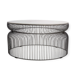 Hiện Đại Bắc Âu 4-Người Bàn Cà Phê Kem Bằng Gỗ Hàng Đầu Ngắn Chiều Cao Hơi Thở Rộng Màu Đen Sắt Rèn Tổ Bảng Cho Đồ Nội Thất Nhà - Product Image 4