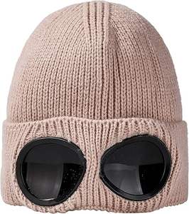 Gorros de punto Venta al por mayor Gorros de invierno Gorros de punto Cálido Esquí al aire libre Pesca HD Protección ocular Gafas elásticas Gorros de punto - Product Image 1
