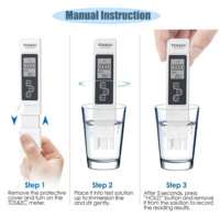 2024 Newst haute précision rétro-éclairage TDS EC stylo de détection PH mètre testeur de qualité de l'eau stylo PH numérique