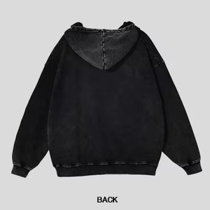 Sweat-shirts et sweats à capuche en coton pour hommes, hiver, logo personnalisé, broderie, impression numérique, OEM, ensemble de pantalons de survêtement unisexe - Product Image 3