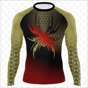 Logo personnalisé Sublimation manches longues unisexe Jiu-Jitsu Arts martiaux respirant Rash Guards à séchage rapide Spandex/Polyester personnalisé - Product Image 1