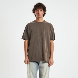 100% Cotton T-<b>Shirt</b> <b>for</b> <b>Men</b> Loose Fit <b>White</b> Oversized Printed Drop Shoulder Streetwear Baggy Tees - Product Image 1