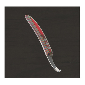 La herramienta de Ferrier, cuchillo para pezuña, hoja recta, equipo de herrador afilado, izquierda y derecha para cuidado de pezuña de caballo, mango de madera pulido - Product Image 1