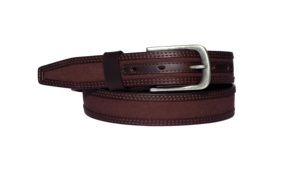 Handmade Cow Hide <b>Leather</b> Belt Unique Customizable Fashion Style with Canvas Accents Pin for Buckle Genuine <b>Leather</b> - Product Image 1