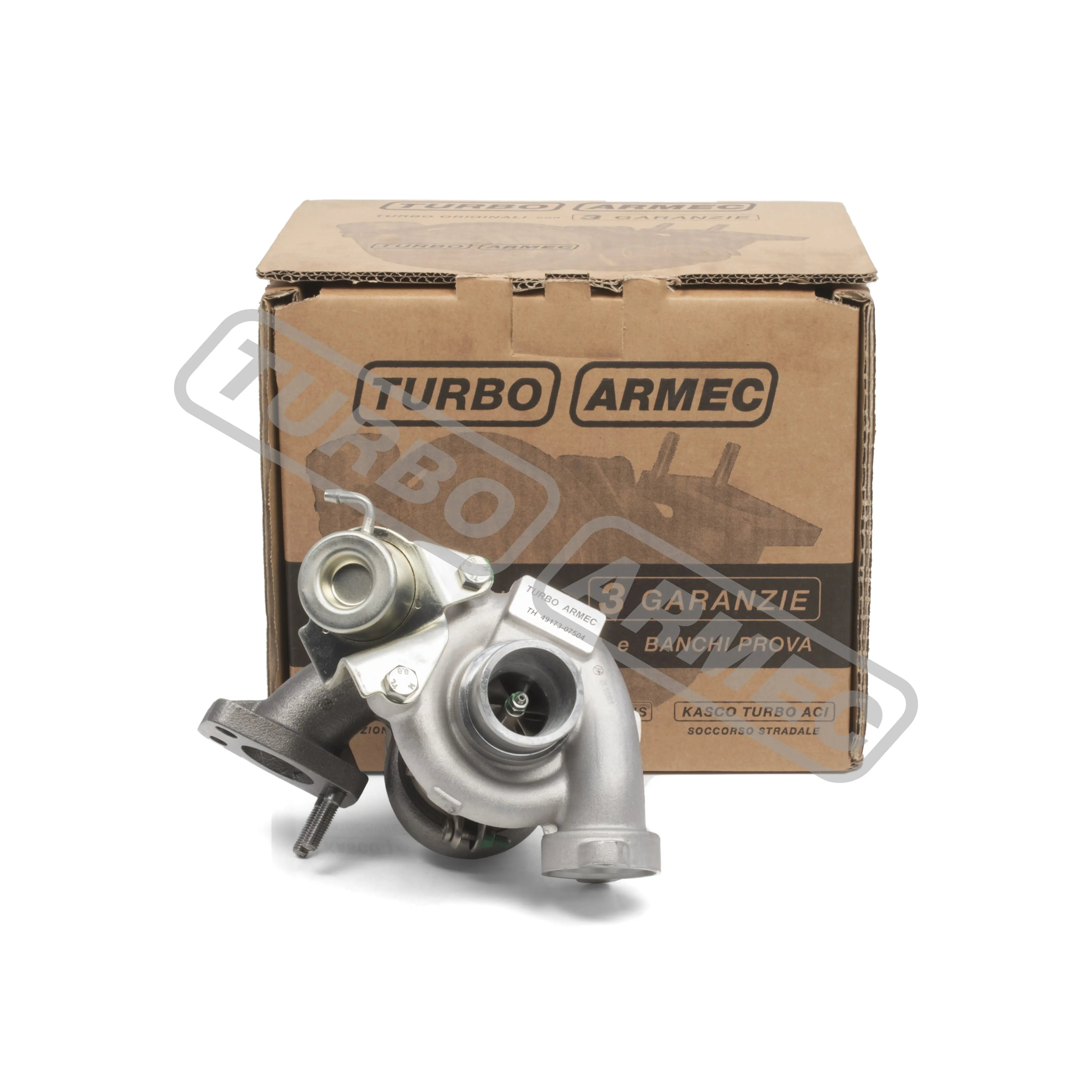 Turbo armec th 49173-07504 novo completo turbo, inclui o kit de junta compatível com citroen peugeot fiat 1.6 hdi com kasco warra