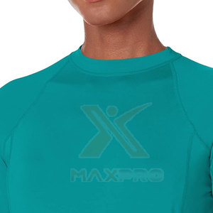 Camisetas Deportivas de Compresión para Mujer, Transpirables y Ecológicas, de Color Sólido, en Spandex/Poliéster, para Adultos - Product Image 4