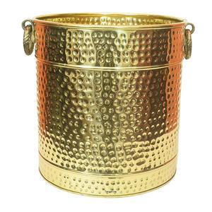 Pot de fleurs circulaire de haute qualité plaqué or avec des supports design, ensemble de trois pour la décoration de mariage - Product Image 2