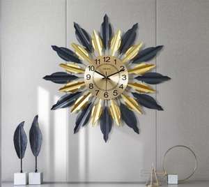 Horloge murale élégante et stylée, décoration murale pour salon, chambre, bureau, café et décoration intérieure moderne. - Product Image 4