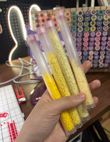 Tube de rangement réutilisable en plastique PP pour perles à fusionner pour loisirs créatifs, capacité de 10 g, 1000 perles