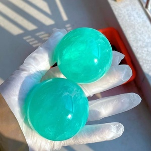 Sfera di Fluorite Verde Naturale di Alta Qualità, Lucidata, per Cristalloterapia, Guarigione Reiki, Meditazione e <span class=keywords><strong>Chakra</strong></span> - Product Image 2