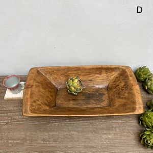 Bol à pâte en bois d'acacia naturel poli, écologique, fait main, en bois massif, style ferme américaine, vente en gros pour la maison - Product Image 1