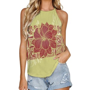 Camisetas sin mangas de sublimación de punto informales para mujer Diseño sin mangas transpirable con logotipo personalizable en la parte delantera Nueva colección - Product Image 4