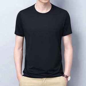 เสื้อยืดริงเกอร์สำหรับผู้ชายลำลองแห้งเร็วฤดูร้อนแขนสั้นเสื้อทึบคุณภาพดีเสื้อชาย - Product Image 6