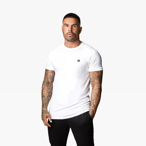 Camisetas de Jersey 100% Algodón para Hombre, Talla Grande, 200 Gramos, Holgadas, de Secado Rápido, Transpirables, Mangas Regulares, Cuello Redondo, Logotipo Personalizado, para Entrenamiento - Product Image 1