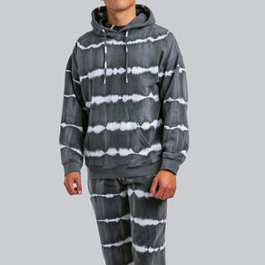 Survêtement en coton unisexe de haute qualité surdimensionné à manches longues Ensemble 2 pièces Tie-Dye Ensemble survêtement unisexe personnalisé de haute qualité Ensemble 2 pièces - Product Image 6