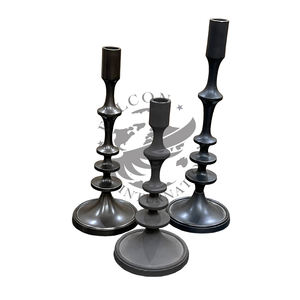 Bougie Vintage Accessoires Fer Creux Projection Cylindrique Photophore pour la Décoration de La Maison - Product Image 3