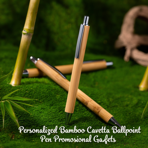 Penna a Sfera in Bambù Personalizzata Cavetta, Gadget Promozionale - Product Image 3