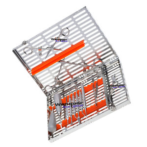 Juego de Instrumentos Quirúrgicos Dentales Wenquar de 12 Piezas, Manual, de Acero Inoxidable, con Casete de Esterilización para Extracción, ¡Gran Venta! - Product Image 3