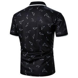 100% algodón de talla grande Polo para hombre de manga corta de alta calidad estampado de punto precio al por mayor camisetas Polo para hombre - Product Image 3