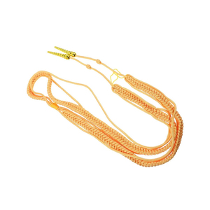 Cordons d'épaule faits main couleur or OEM, cordon de citation personnalisé avec embout, aiguillettes de haute qualité pour uniformes de cérémonie - Product Image 2
