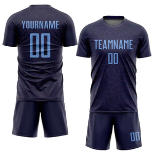 2025 nouveau maillot de Football pour hommes ensemble personnalisé séchage rapide tissu sublimé uniforme de Football professionnel 3D uniforme de Football - Product Image 3