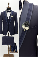 Traje de Etiqueta para Novio, Talla Grande, Impermeable, de Lujo, de Tres Piezas, Blazer Clásico, Chaleco y Pantalones, Corte Entallado Elegante