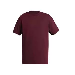 Nouveau gros 100% coton hommes T-shirts décontractés coupe ample surdimensionné goutte épaule Style de rue solide de haute qualité vierge grande taille - Product Image 3