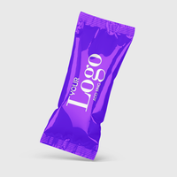 Emballage personnalisé pour barres chocolatées, barres énergétiques, emballage en aluminium pour bonbons, biscuits, bonbons gélifiés, barres protéinées, emballage à fermeture arrière
