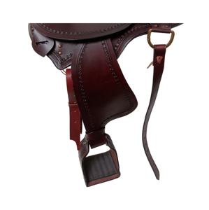 Selle Western Endurance en cuir marron avec siège rembourré pour l'approvisionnement et la fabrication d'équitation - Product Image 3