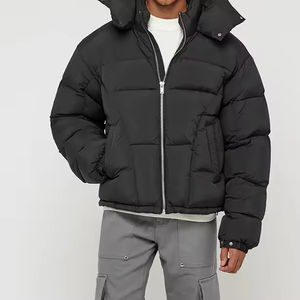 Veste en duvet d'hiver avec logo personnalisé, conception par sublimation, veste en duvet de canard de haute qualité, veste polaire d'extérieur surdimensionnée et ample pour hommes - Product Image 3