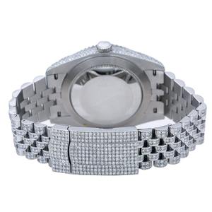 Montre analogique en moissanite blanche de qualité supérieure, sertie de diamants, pour les réunions d'affaires et les événements, disponible à prix d'exportation - Product Image 4